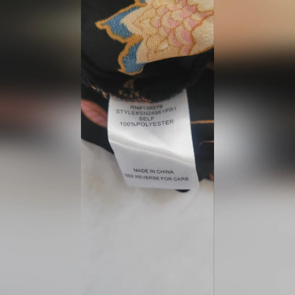 NWT! les Serein Women's Bohemian Print Blouse Size Medium - Picture 8 of 9